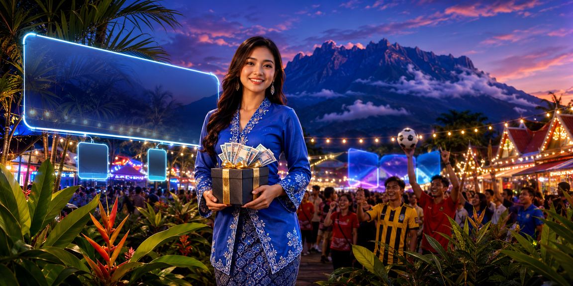 Pengguna wanita Sabah berbaju kurung menyertai loteri dan pertaruhan dalam talian 1151
